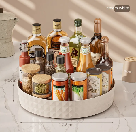 Caja organizadora giratoria multifunción para cocina