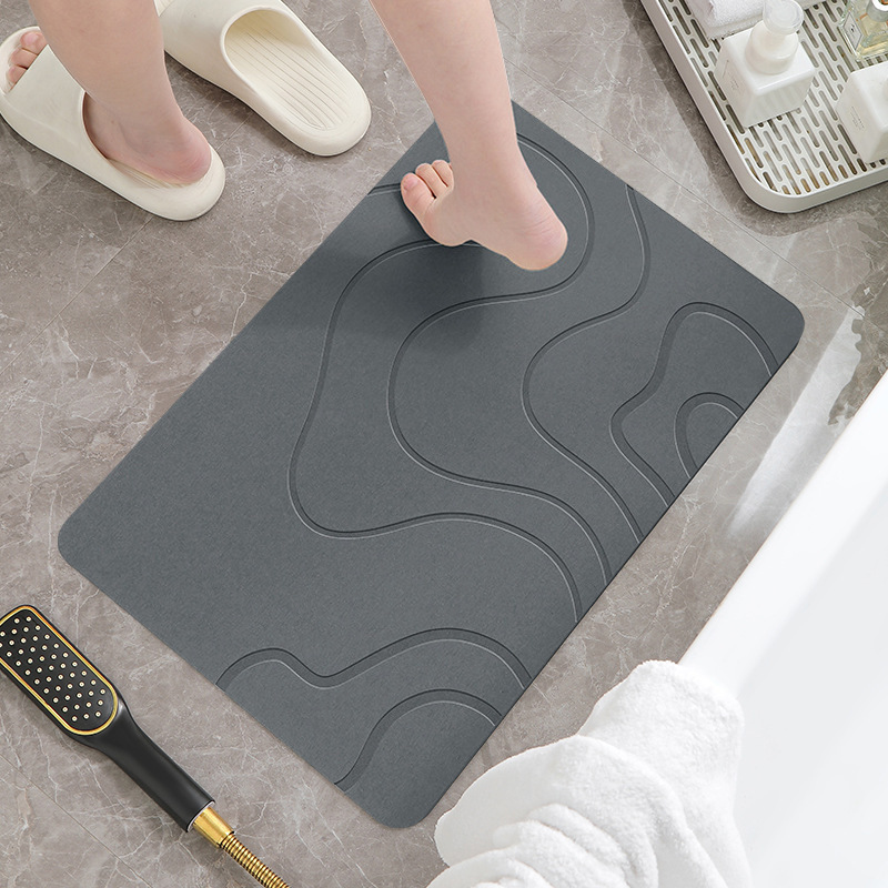 Alfombrilla de Baño Eco-Absorbente "DryStone" - DecoConfort