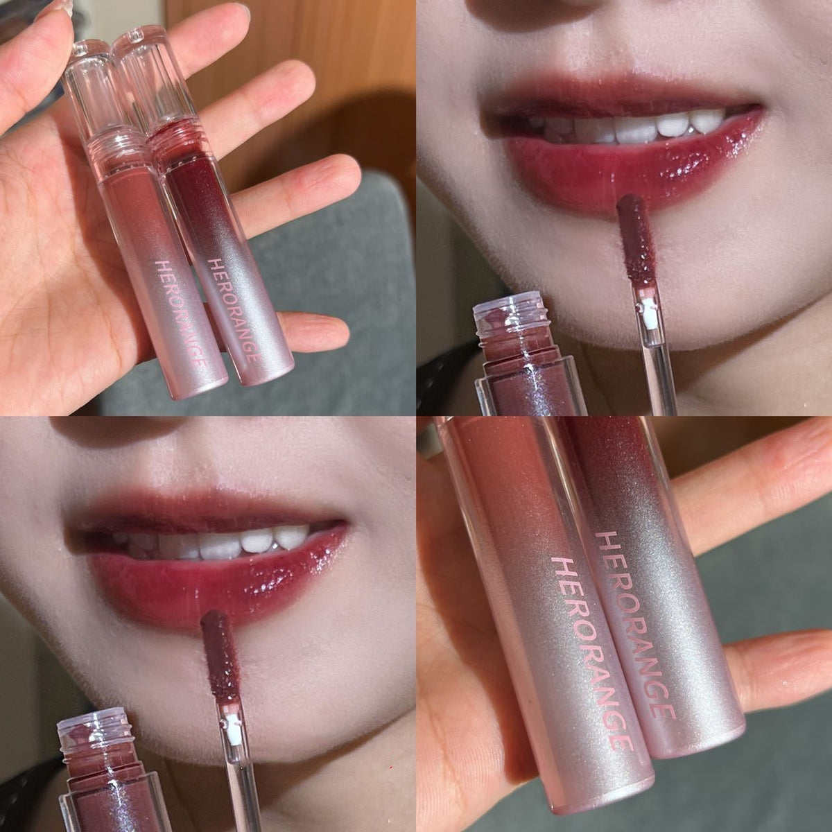 Brillo de labios con color natural