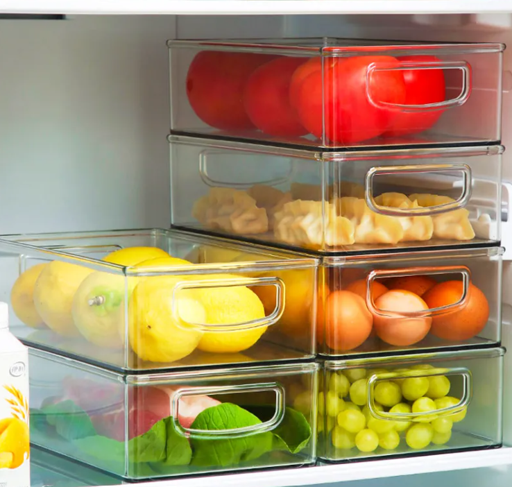 Caja organizadora transparente para cocina Trans Store