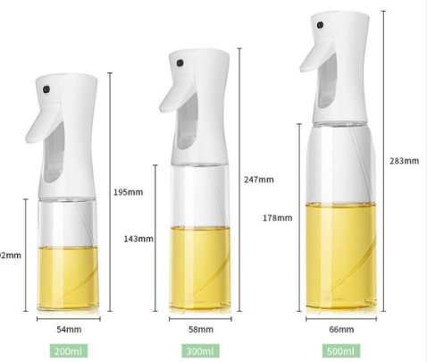 Outdoor Press Oil Spray Bottle - 200ML Glass Oil Dispenser
